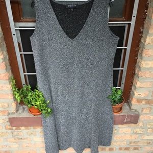 Jones New York textured sleeveless flare hem dress